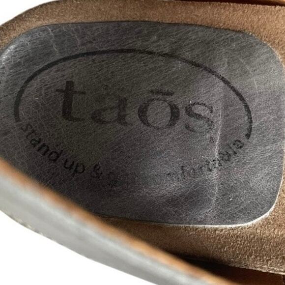 Taos Women’s Carousel 2 Wedge Graphite Grey Leather Sandals Size-11 - Picture 7 of 9